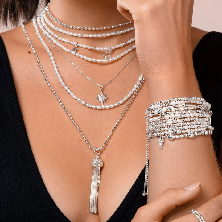 ChloBo Silver and Pearl Forever And Always Bracelet - MococoChloBoSBRP25300754169353995Bracelets