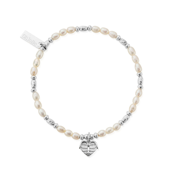 ChloBo Silver and Pearl Heart Of Love Bracelet - MococoChloBoSBRP9010754169354534Bracelets