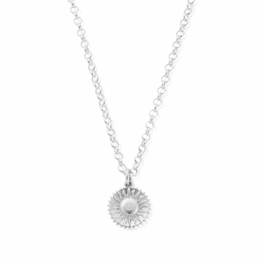 ChloBo Silver Belcher Chain Sun Necklace Image 1