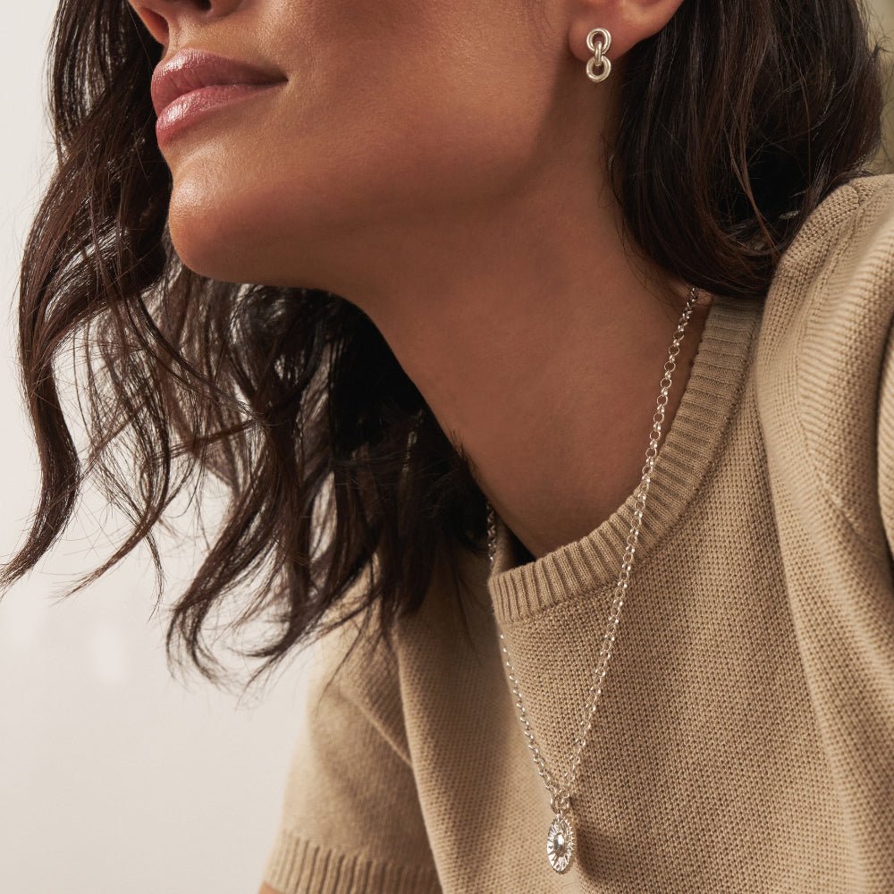 ChloBo Silver Belcher Chain Sun Necklace - MococoChloBoCC-S-NE-23-S19505113855611Necklaces