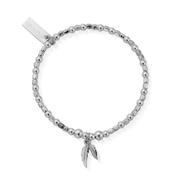 ChloBo Silver Children's Double Feather Bracelet - MococoChloBoCSBCFB5840754169350215Bracelets