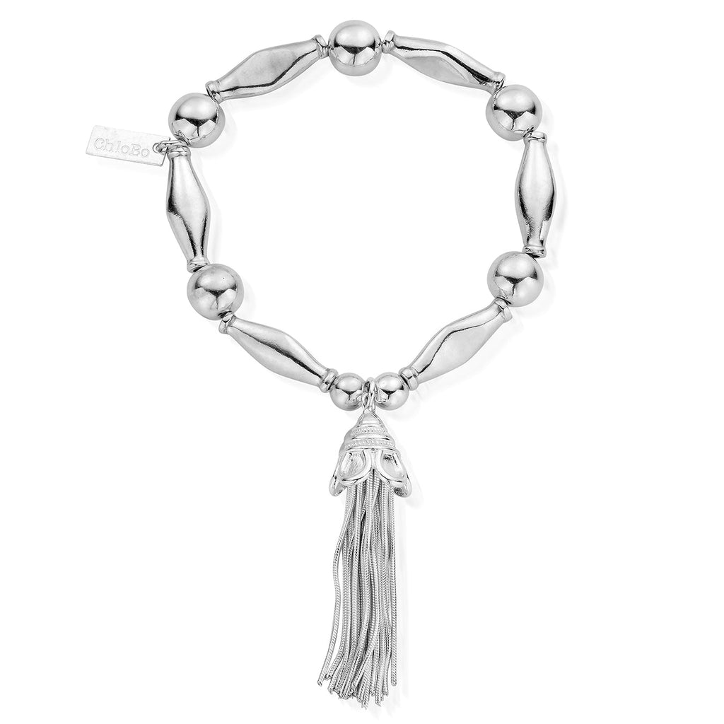Chunky Disc Tassel Bracelet