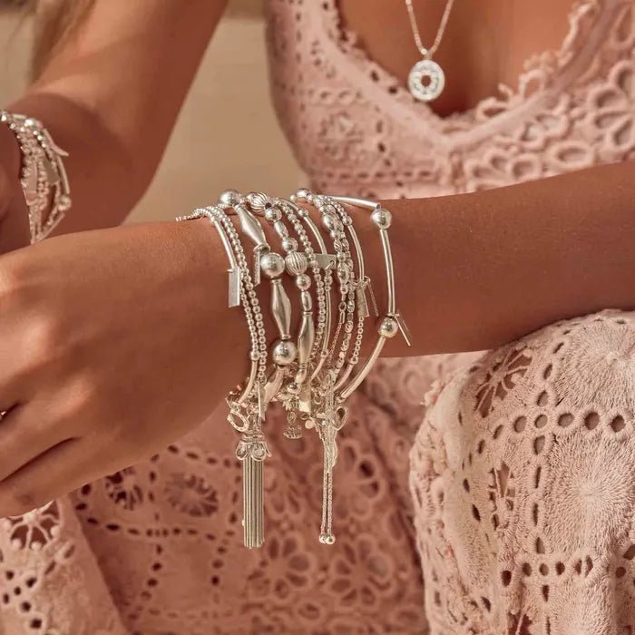 ChloBo Silver Chunky Disc Tassel Bracelet - MococoChloBoSBCHU9485060436641739Bracelets