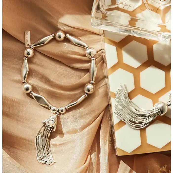 ChloBo Silver Chunky Disc Tassel Bracelet - MococoChloBoSBCHU9485060436641739Bracelets