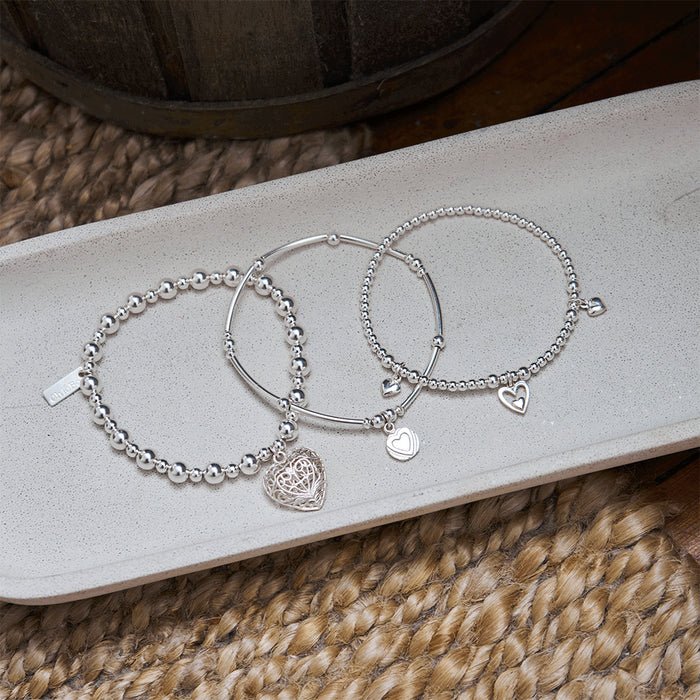 ChloBo Silver Compassion Set Of 3 Love Bracelets - MococoChloBoSBSTA3L0754169355807Bracelets