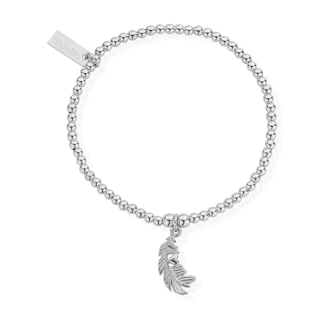 ChloBo Silver Cute Charm Feather Heart Bracelet - MococoChloBoSBCC5965060441658999Bracelets