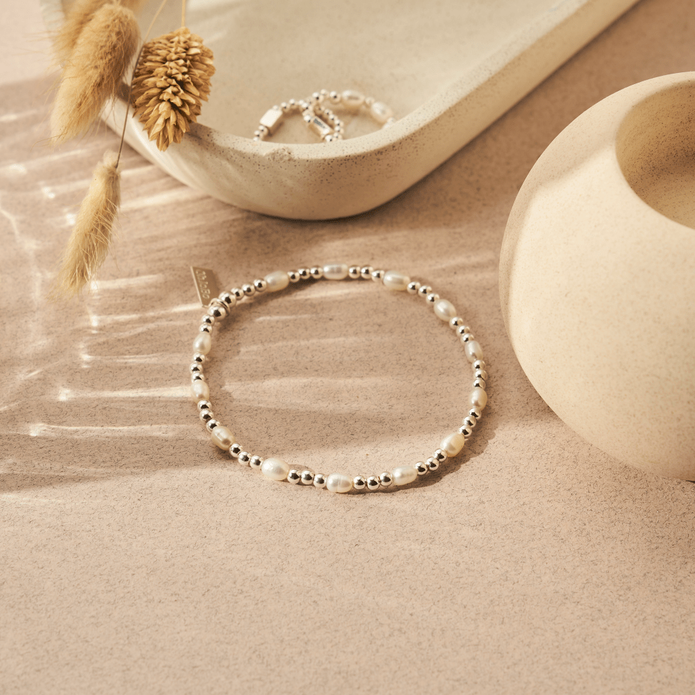 Chlobo Silver Cute Charm Pearl Bracelet - MococoChloBoSBRPCC9503566122779Bracelets