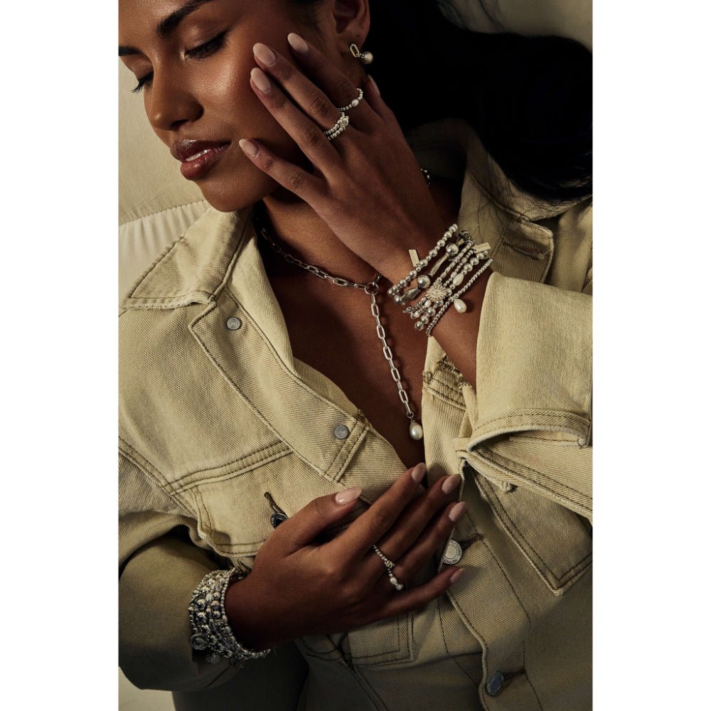 ChloBo Silver Cute Charm Pearl Drop Bracelet - MococoChloBoSBCCPD9506818995749Bracelets