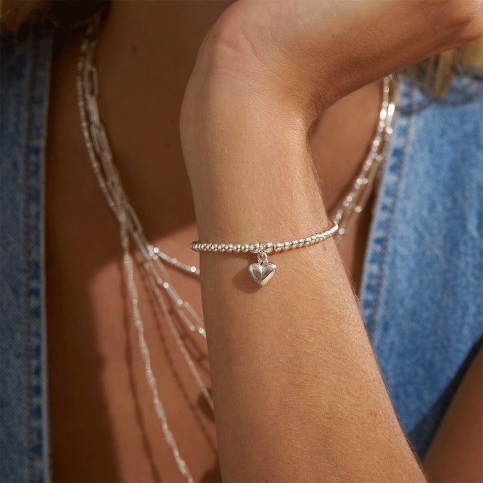ChloBo Silver Cute Charm Puffed Heart Bracelet - MococoChloBoSBCC0235060441653345Bracelets