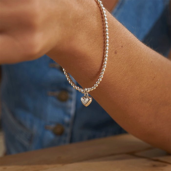 ChloBo Silver Cute Charm Puffed Heart Bracelet - MococoChloBoSBCC0235060441653345Bracelets