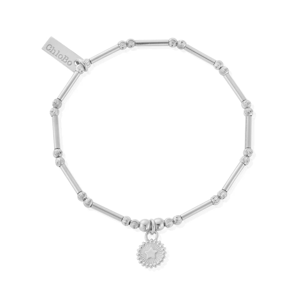 ChloBo Silver Dainty Moon Cut Star Bracelet - MococoChloBoSBMCTN34569508684115573Bracelets