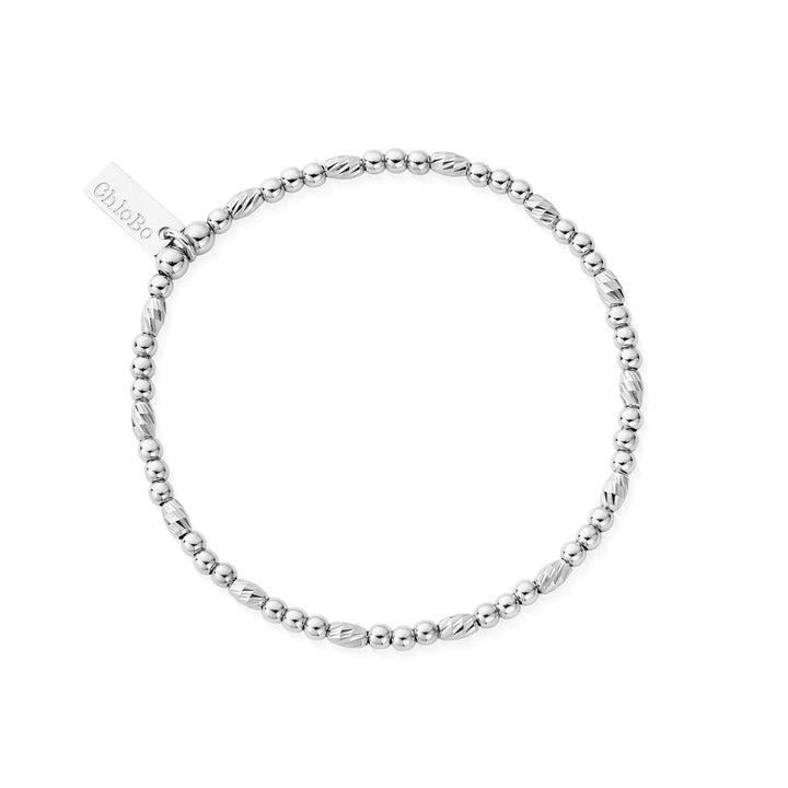 Chlobo Silver Dainty Sparkle Bracelet Image 1