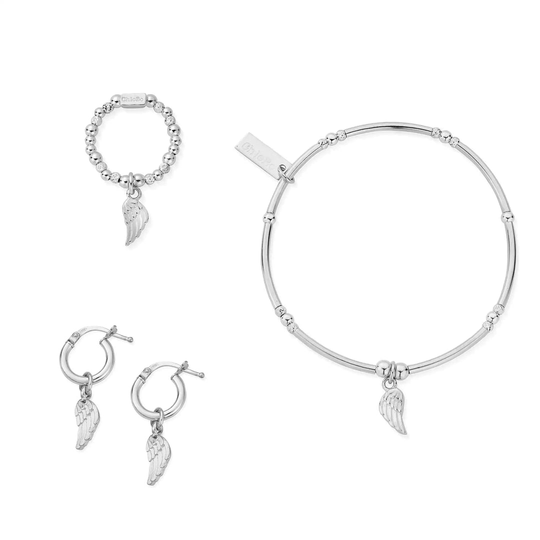 ChloBo Silver Divinity Within Bracelet, Earrings & Ring Set - MococoChloBoJewellery Sets