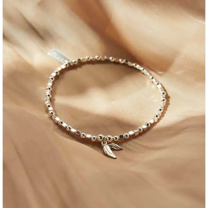 ChloBo Silver Double Feather Bracelet - MococoChloBoSBCFB5845060441658838Bracelets