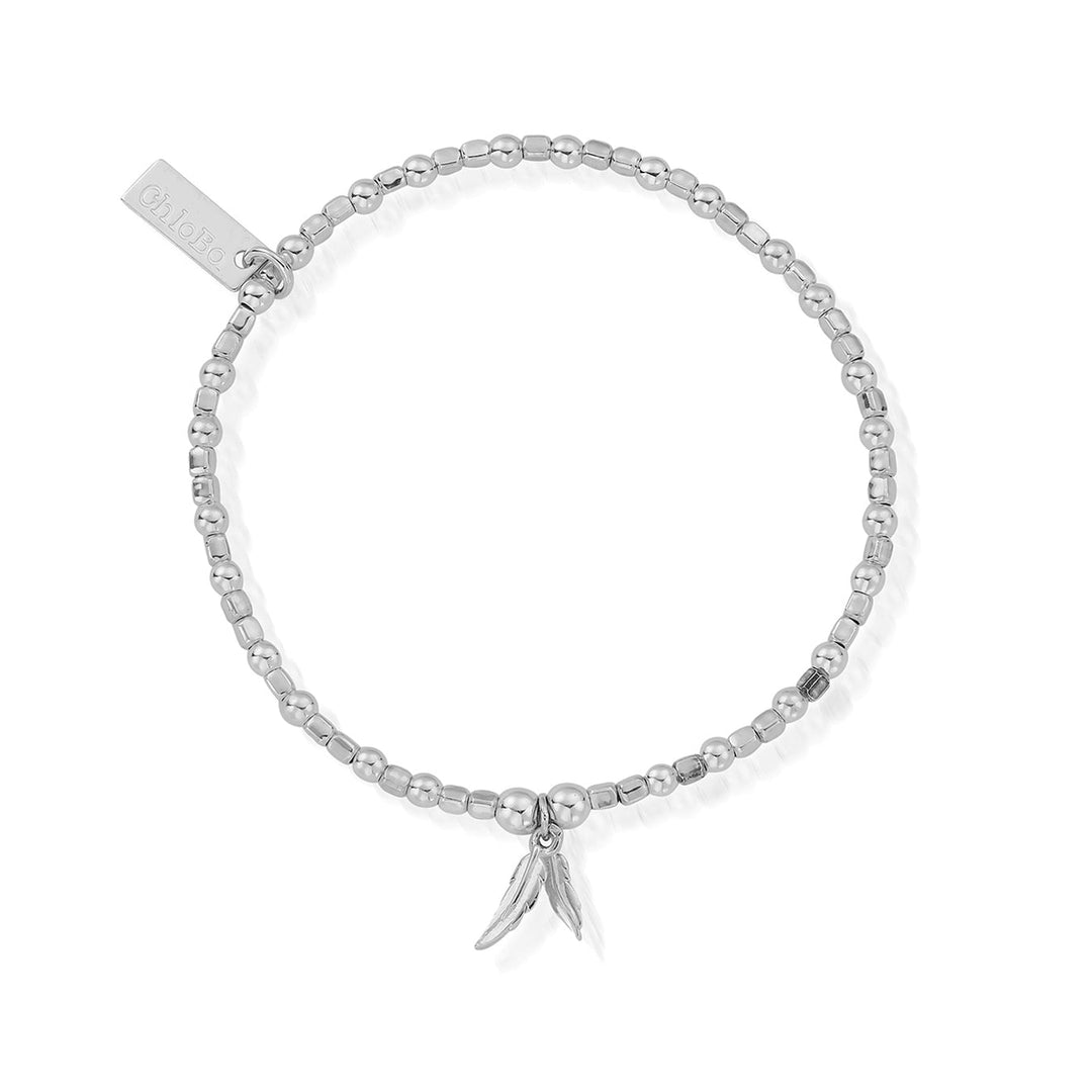 ChloBo Silver Double Feather Bracelet - MococoChloBoSBCFB5845060441658838Bracelets