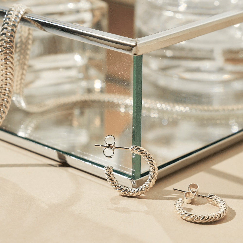 ChloBo Silver Entwined Passion Hoop Earrings - MococoChloBoSEH32089502334335946Earrings