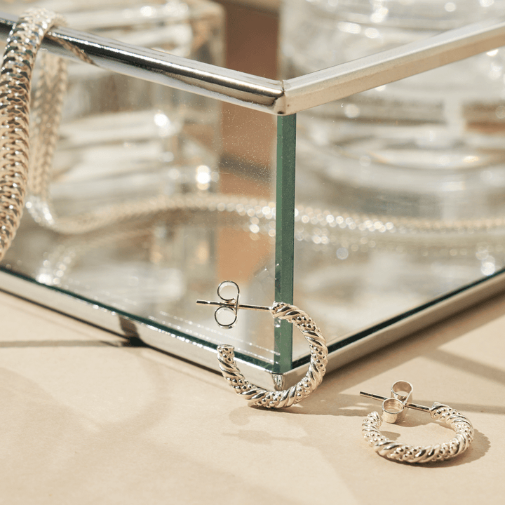 ChloBo Silver Entwined Passion Hoop Earrings - MococoChloBoSEH32089502334335946Earrings