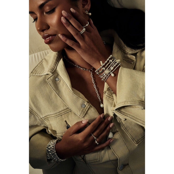 ChloBo Silver Feature Pearl Bracelet - MococoChloBoSBFEALP9504353637452Bracelets