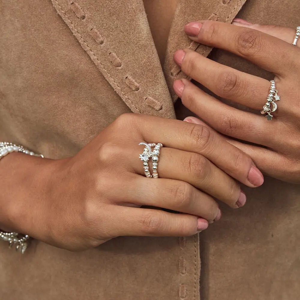 ChloBo Silver Inner Spirit Moon & Sun Set of 2 Rings - MococoChloBoSR15825060441659064Rings