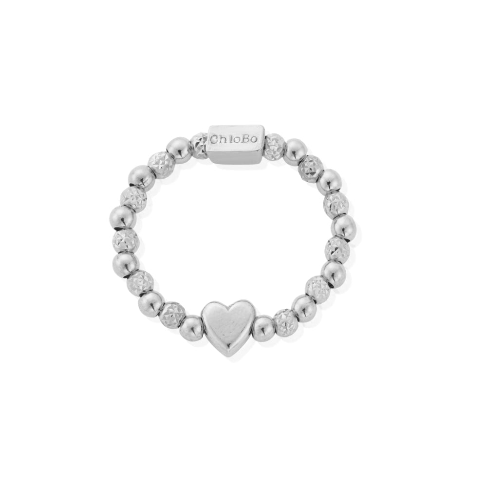 ChloBo Silver Inset Heart Ring - MococoChloBoSR1HEART9507494499941Rings