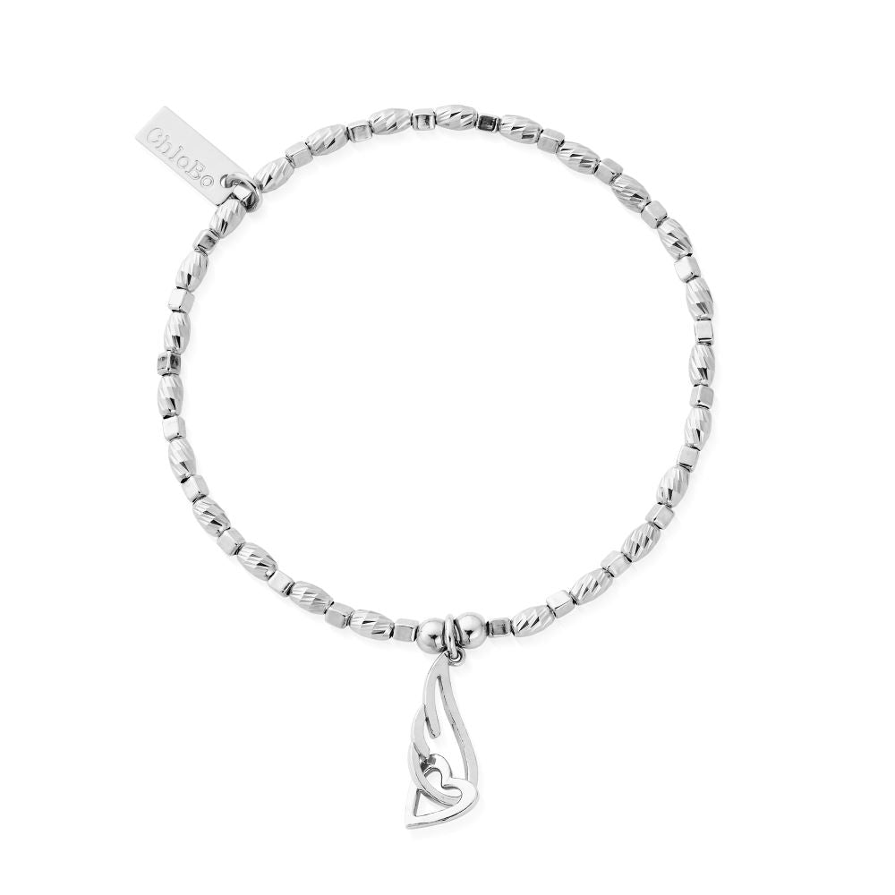 ChloBo Silver Interlocking Angel Wing and Heart Bracelet - MococoChloBoSBCFR32389503722928221Bracelets
