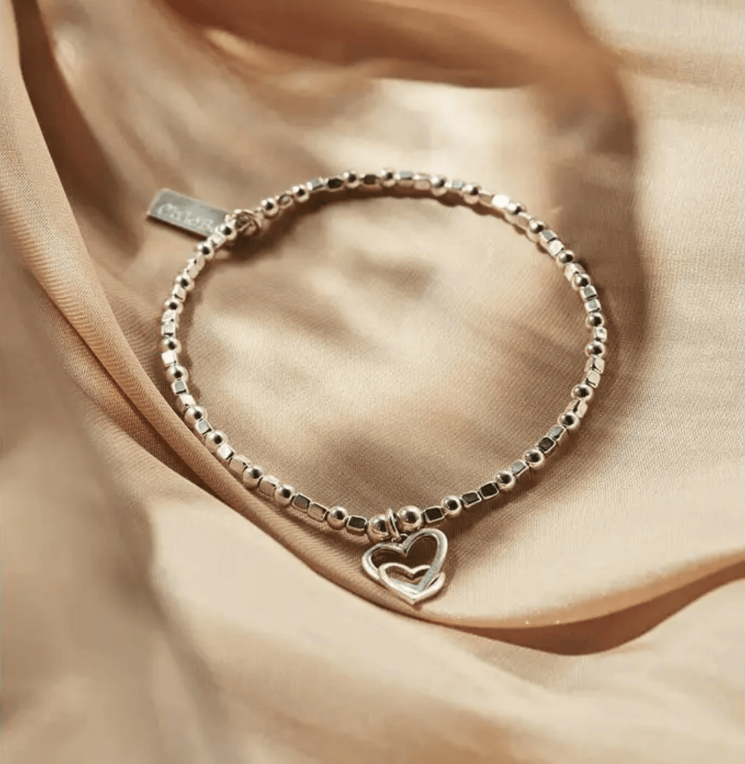 ChloBo Silver Interlocking Heart Set of 3 Bracelets - MococoChloBoBracelets