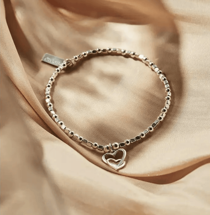 ChloBo Silver Interlocking Heart Set of 3 Bracelets - MococoChloBoBracelets