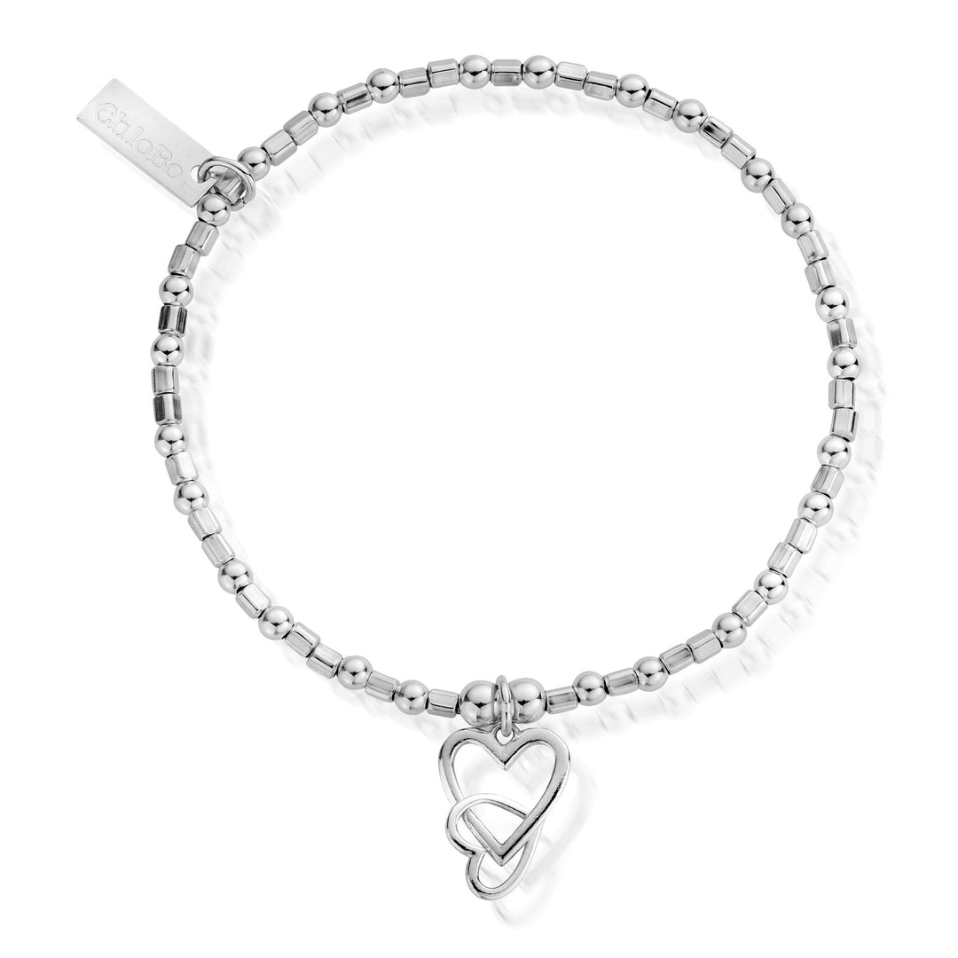 ChloBo Silver Interlocking Love Heart Bracelet - MococoChloBoSBCFB5725060441658821Bracelets