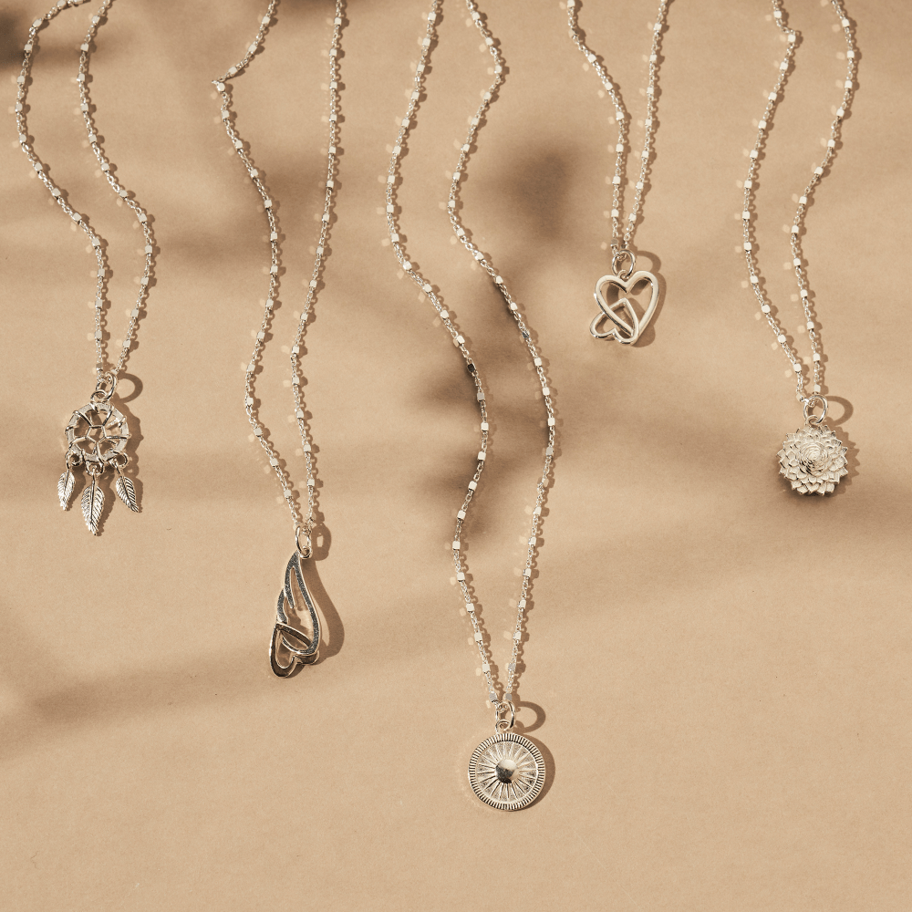 Chlobo Silver Interlocking Love Heart Necklace - MococoChloBoSNDC5729506777735981Necklaces