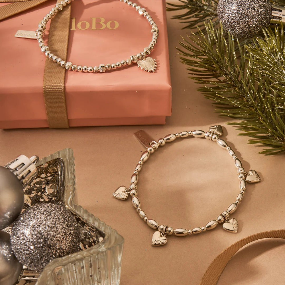 ChloBo Silver Life Lover Bracelet & Earrings Set - MococoChloBoJewellery Sets
