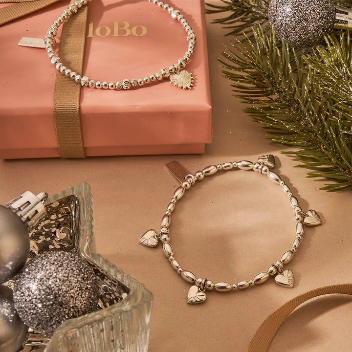 ChloBo Silver Life Lover Bracelet & Earrings Set - MococoChloBoJewellery Sets