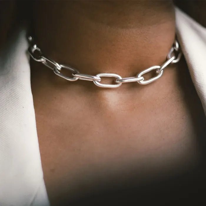 ChloBo Silver Medium Link Necklace - MococoChloBoCC - S - NE - 10 - S19502679821517Necklaces