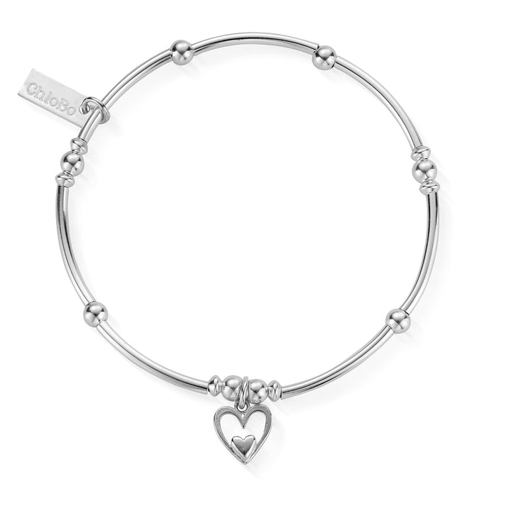 ChloBo Silver Mini Noodle Ball Heart In Heart Bracelet - MococoChloBoSBMNB7325060441658920Bracelets
