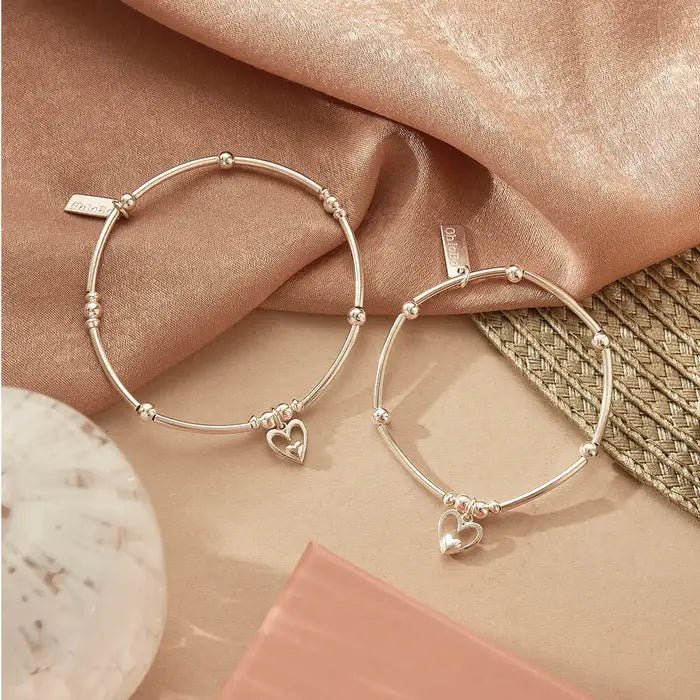 ChloBo Silver Mini Noodle Ball Heart In Heart Bracelet - MococoChloBoSBMNB7325060441658920Bracelets