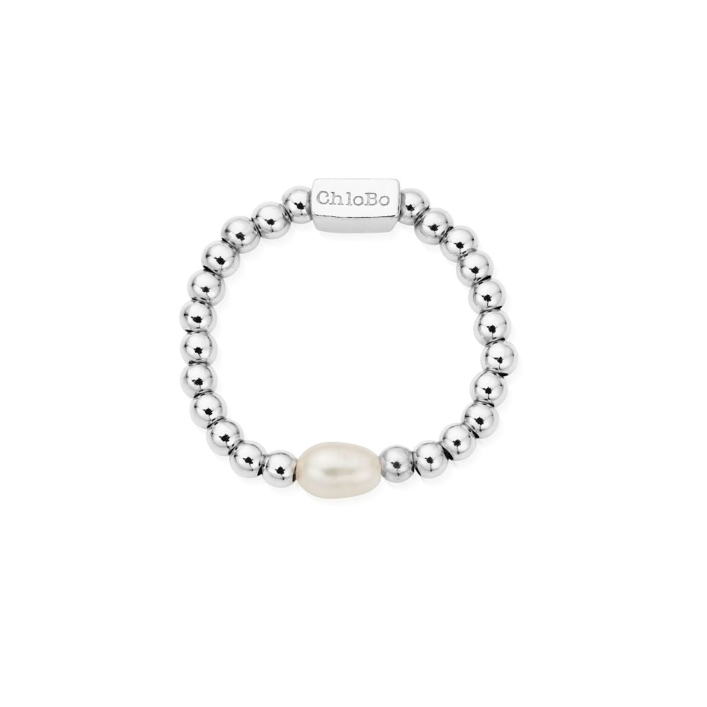 Chlobo Silver Mini Pearl Ring - MococoChloBoSR1RP9508241851296Rings