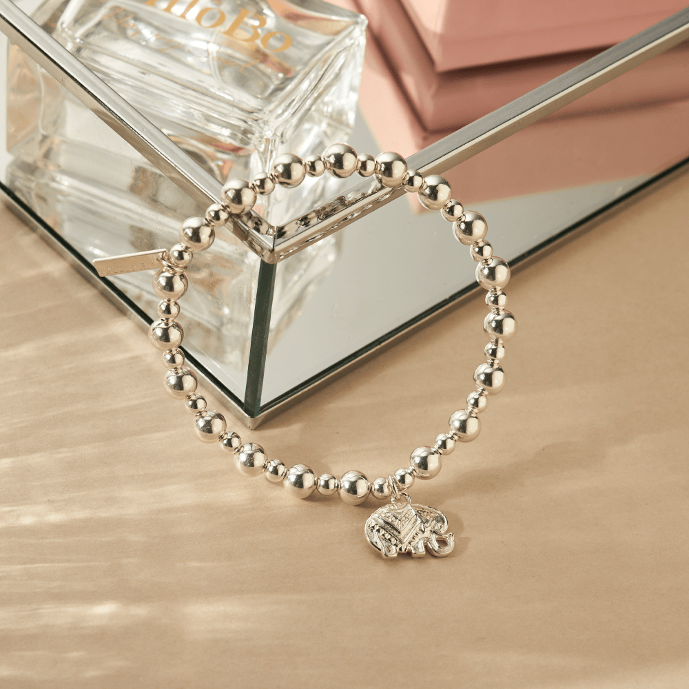Chlobo Silver Mini Small Ball Elephant Bracelet - MococoChloBoSBMSB5349504619848899Bracelets
