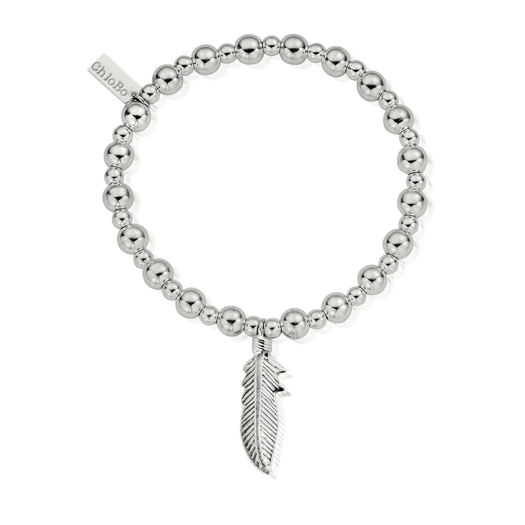 ChloBo Silver Mini Small Ball Feather Bracelet - MococoChloBoSBMSB7065060436640473Bracelets