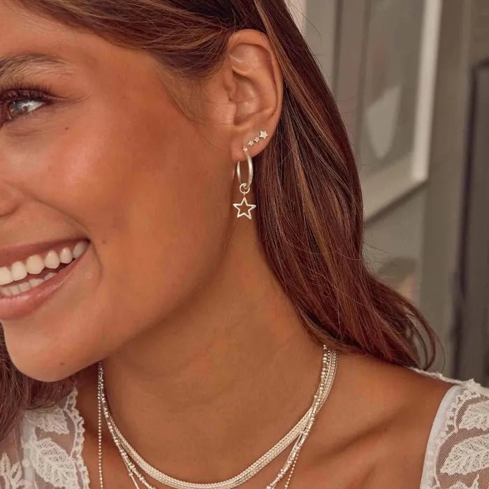 ChloBo Silver Shooting Star Earrings - MococoChloBoSEST1865060436640787Earrings