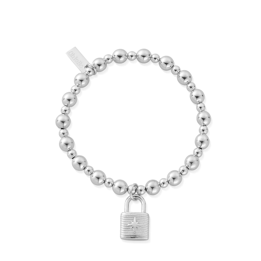 ChloBo Silver Small Padlock Ball Bracelet - MococoChloBoSBMSB30810754169355494Bracelets