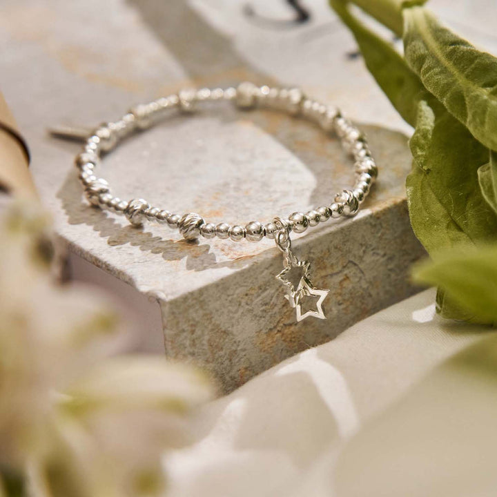ChloBo Silver Sparkle Interlocking Star Bracelet - MococoChloBoSBBCB34069506384369562Bracelets