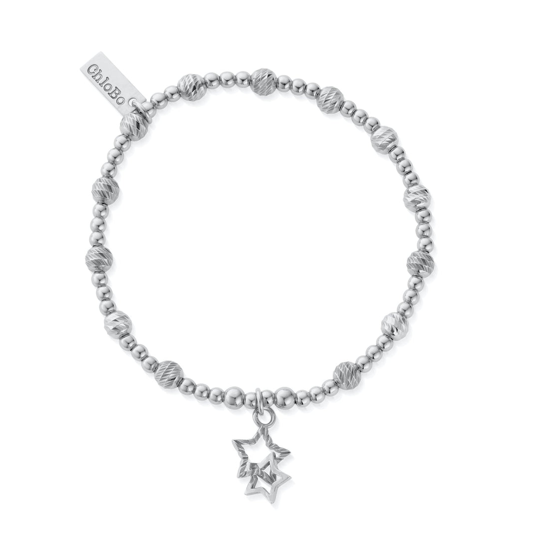 ChloBo Silver Sparkle Interlocking Star Bracelet - MococoChloBoSBBCB34069506384369562Bracelets