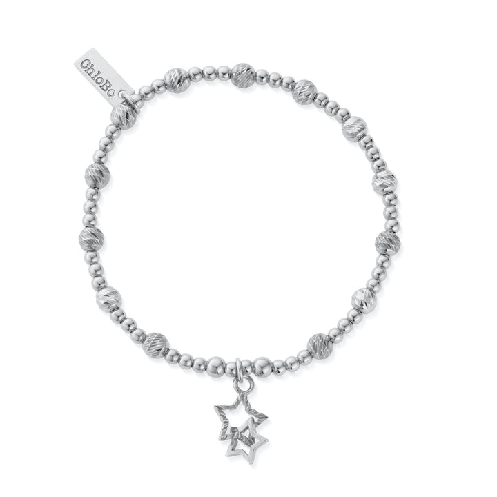 ChloBo Silver Sparkle Interlocking Star Bracelet - MococoChloBoSBBCB34069506384369562Bracelets
