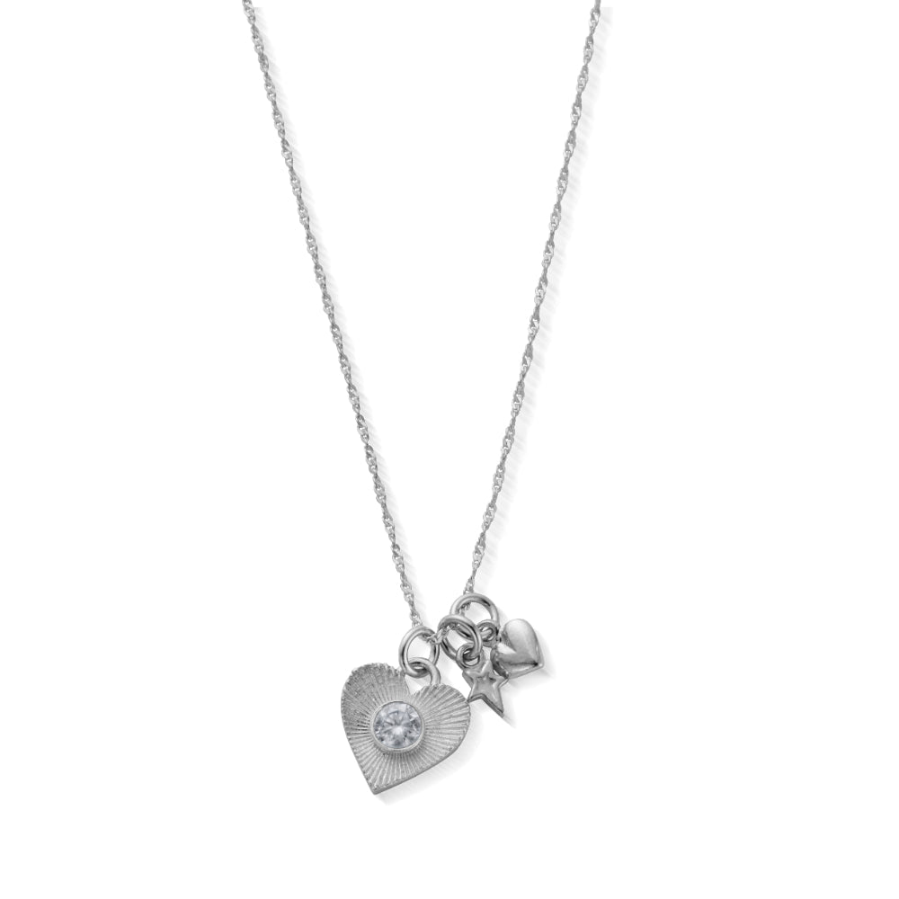ChloBo Silver Sparkling Love Necklace - MococoChloBoSNXMAS25Necklaces
