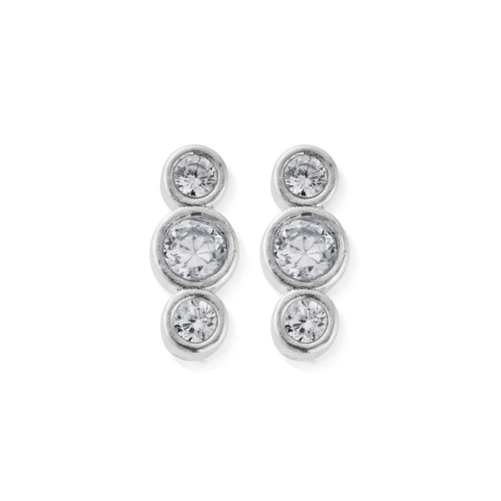 ChloBo Silver Sparkling Love Stud Earrings - MococoChloBoSESTXMAS25Earrings