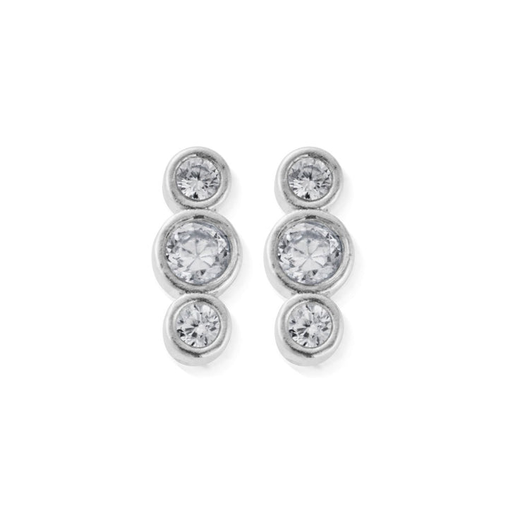 ChloBo Silver Sparkling Love Stud Earrings - MococoChloBoSESTXMAS25Earrings