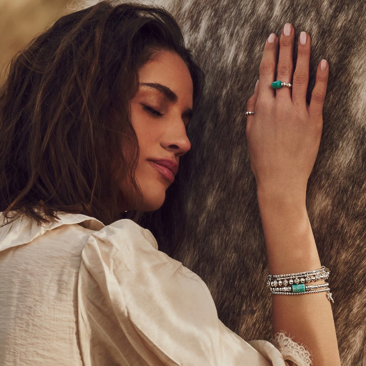 Chlobo Silver Spirit Stone Balance Bracelet image 3