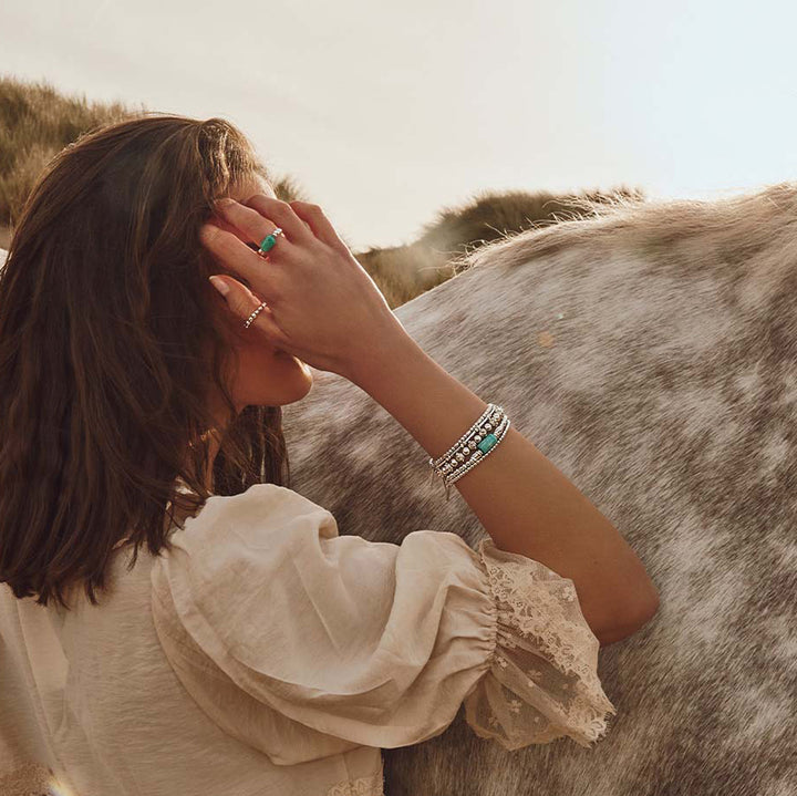 Chlobo Silver Spirit Stone Balance Bracelet image 5