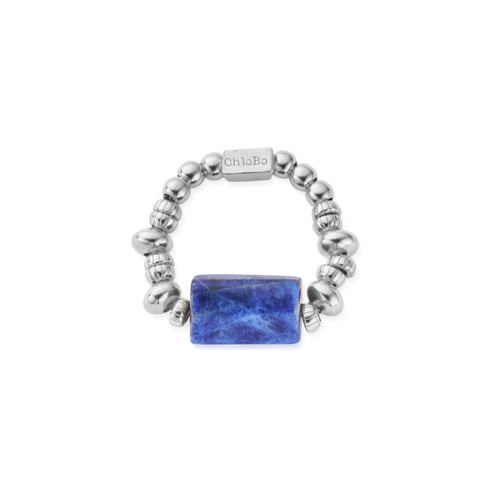 Chlobo Silver Spirit Stone Guidance Ring image