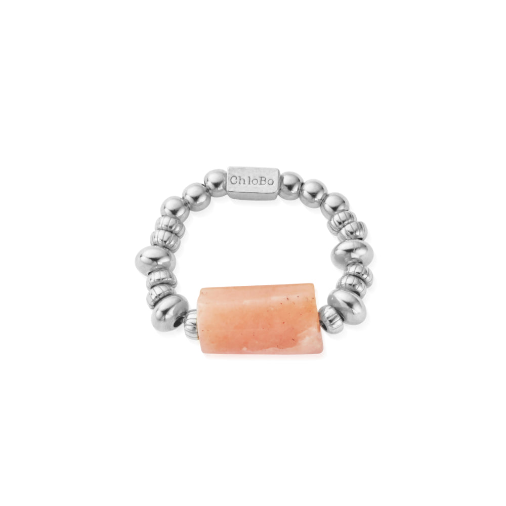 Chlobo Silver Spirit Stone Love Ring image