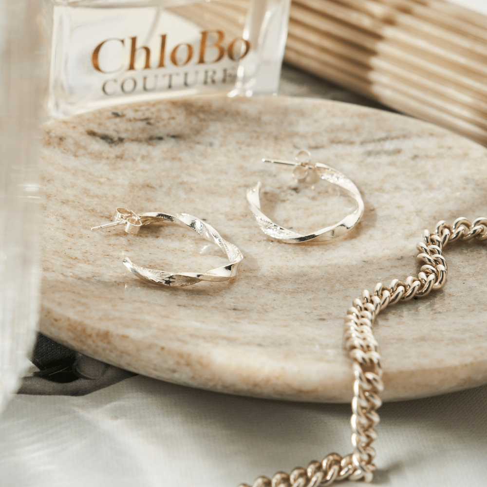 ChloBo Silver Sun Twisted Hoops - MococoChloBoSEH32069503191338149Earrings